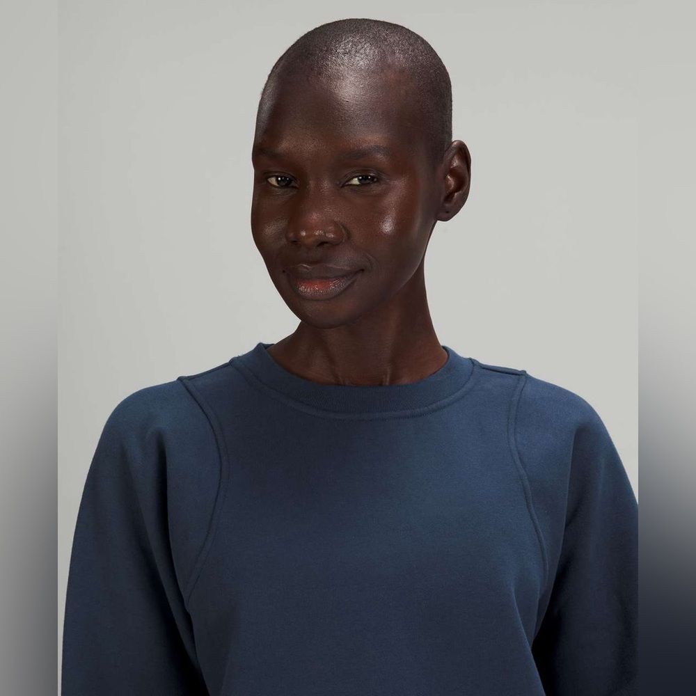 Lululemon Loungeful Crewneck Pullover in Mineral Blue - Picture 3 of 7